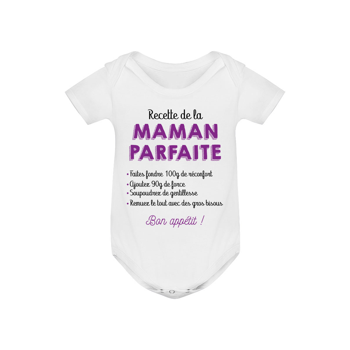 Body bébé Recette de la maman parfaite