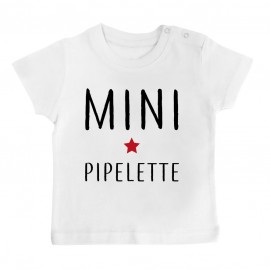 T-Shirt bébé Mini pipelette
