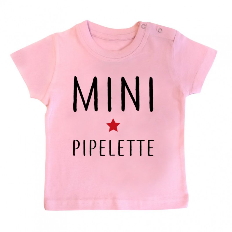 T-Shirt bébé Mini pipelette T-Shirt bébé Mini pipelette