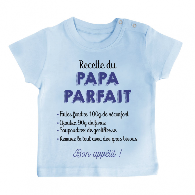 T-shirt bébé Recette du papa parfait T-shirt bébé Recette du papa parfait