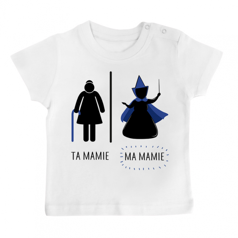 T-shirt bébé Ta mamie - ma mamie