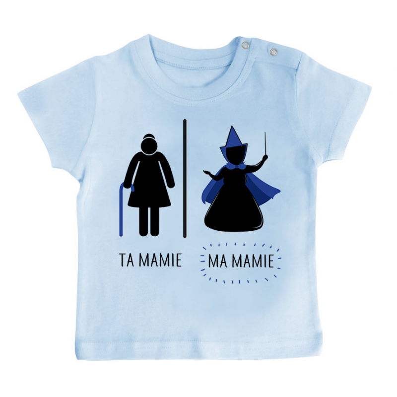 T-shirt bébé Ta mamie - ma mamie T-shirt bébé Ta mamie - ma mamie