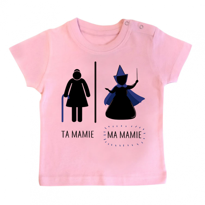 T-shirt bébé Ta mamie - ma mamie T-shirt bébé Ta mamie - ma mamie