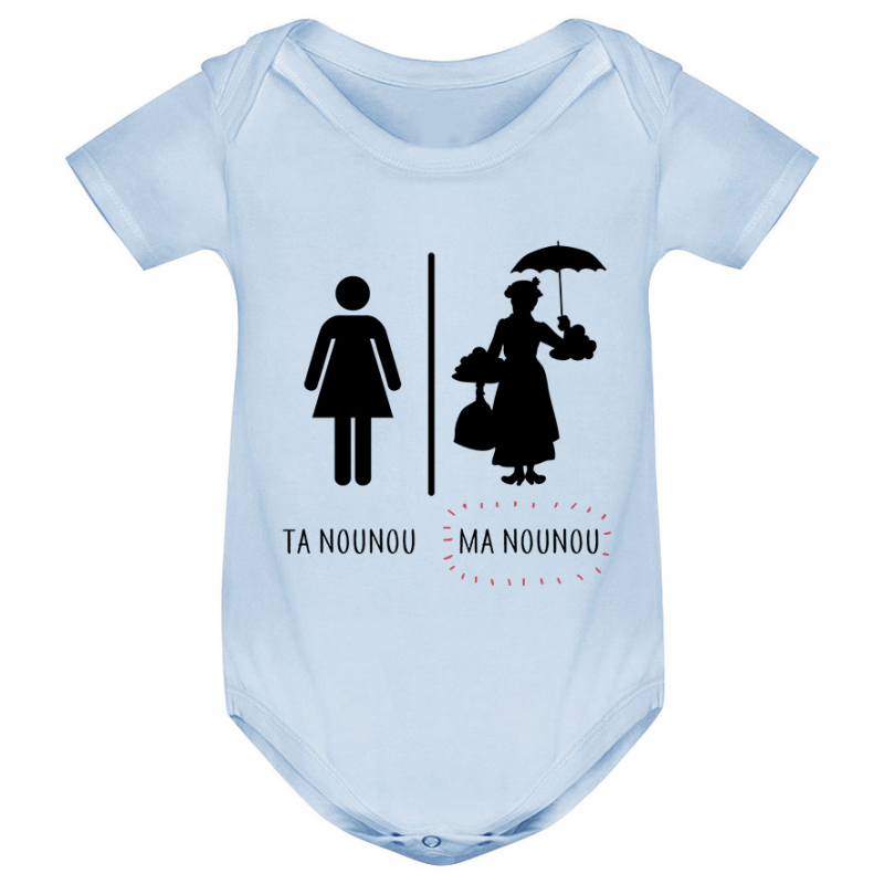 Body bébé Ta nounou - ma nounou Body bébé Ta nounou - ma nounou