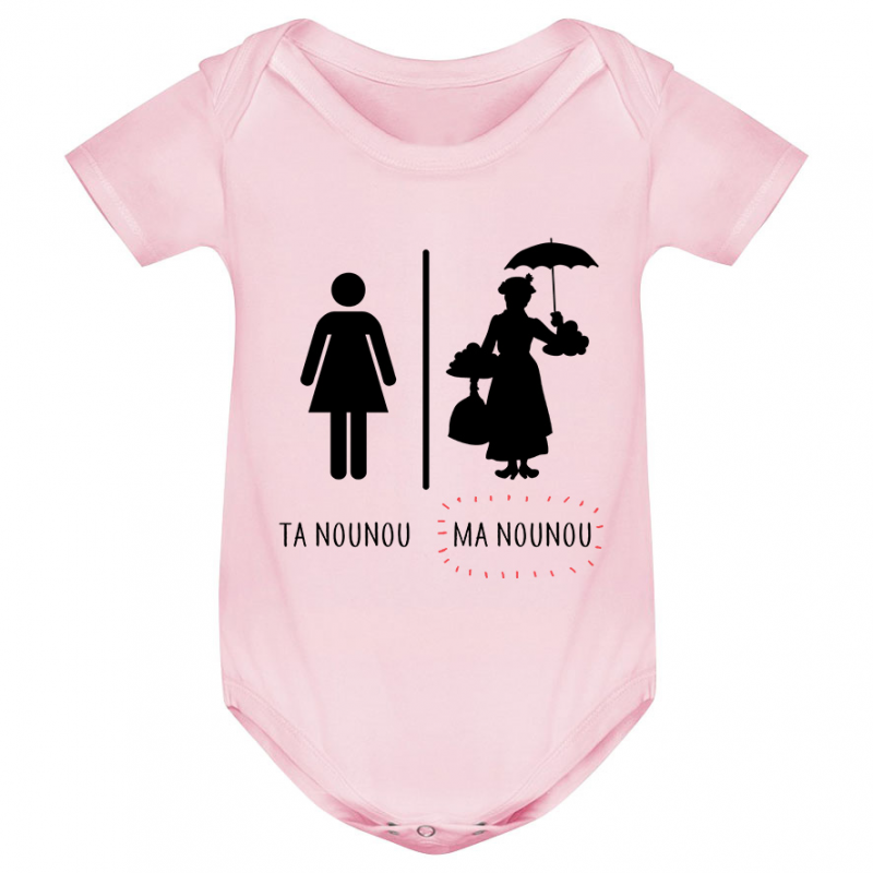 Body bébé Ta nounou - ma nounou Body bébé Ta nounou - ma nounou
