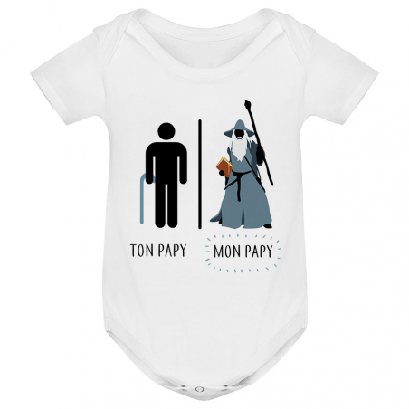 Body bébé Ton papy - Mon papy