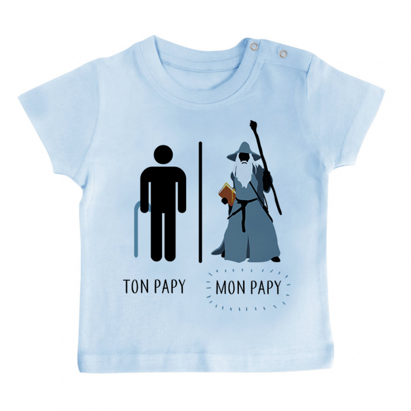 T-shirt bébé Ton papy - Mon papy T-shirt bébé Ton papy - Mon papy