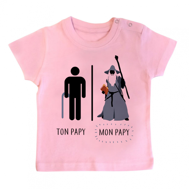 T-shirt bébé Ton papy - Mon papy T-shirt bébé Ton papy - Mon papy