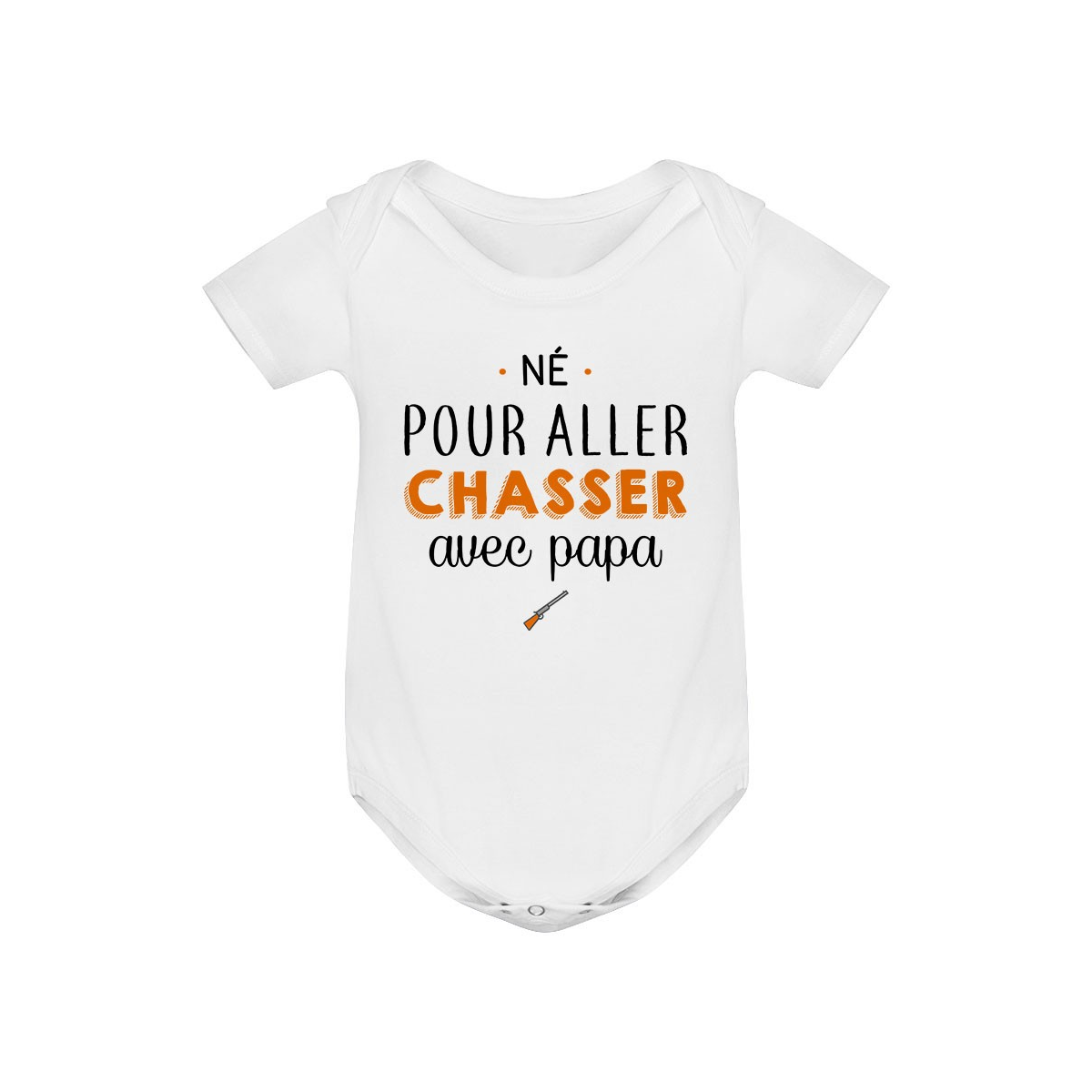 Body bébé Né pour aller chasser avec papa