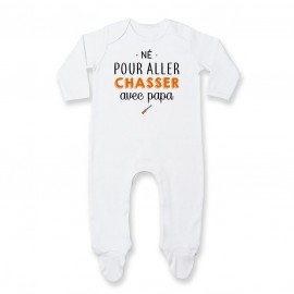 Pyjama bébé Né pour aller chasser avec papa