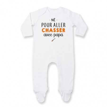 Pyjama bébé Né pour aller chasser avec papa