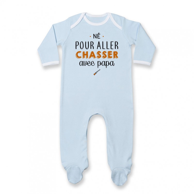 Pyjama bébé Né pour aller chasser avec papa