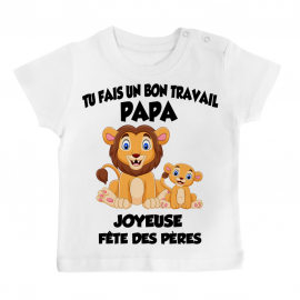 T-shirt bébé Bon travail...