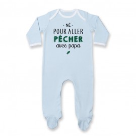 Pyjama bébé Né pour aller pêcher avec papa