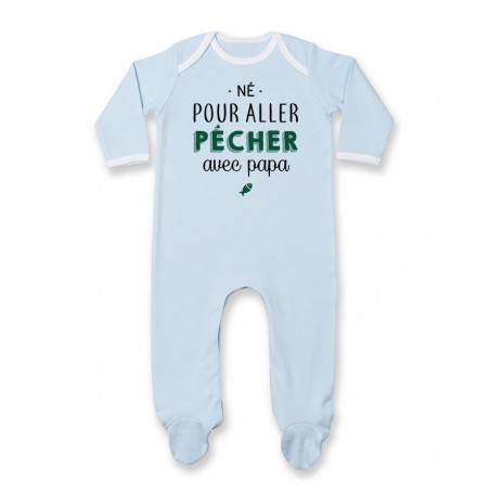 Pyjama bébé Né pour aller pêcher avec papa