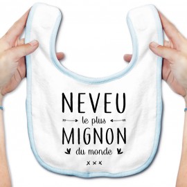 Bavoir bébé Neveu le plus mignon du monde