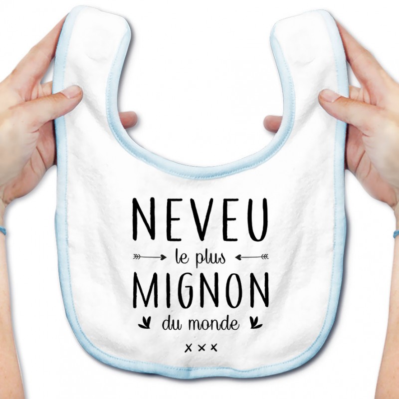 Bavoir bébé Neveu le plus mignon du monde