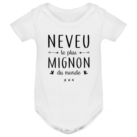 Body bébé Neveu le plus mignon du monde
