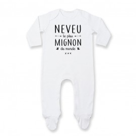 Pyjama bébé Neveu le plus mignon du monde