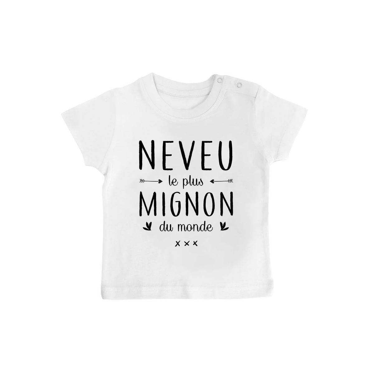 T-Shirt bébé Neveu le plus mignon du monde