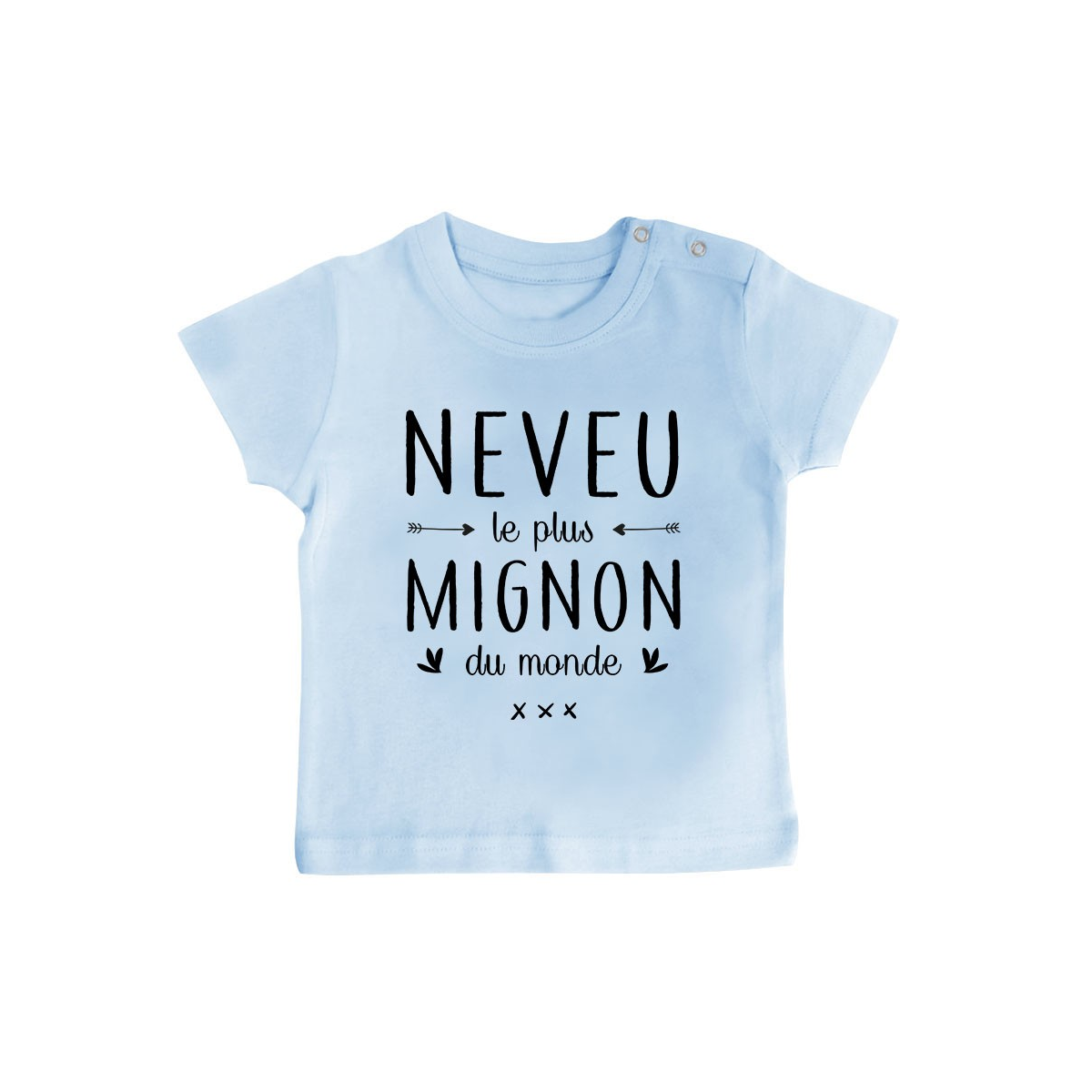 T-Shirt bébé Neveu le plus mignon du monde