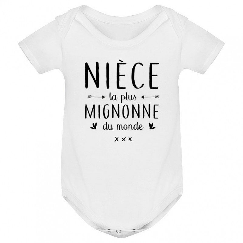 Body bébé Nièce le plus mignon du monde Body bébé Nièce le plus mignon du monde