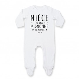 Pyjama bébé Nièce le plus mignon du monde