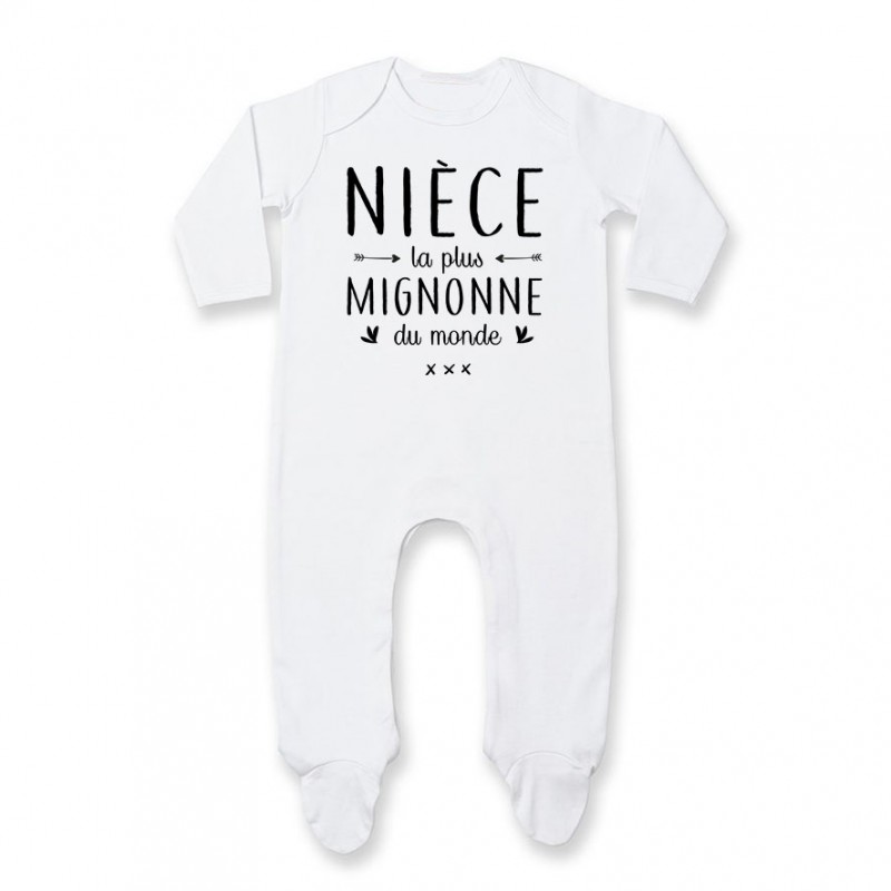 Pyjama bébé Nièce le plus mignon du monde Pyjama bébé Nièce le plus mignon du monde