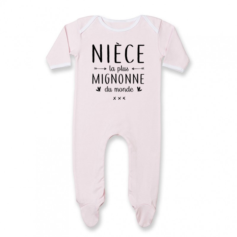 Pyjama bébé Nièce le plus mignon du monde Pyjama bébé Nièce le plus mignon du monde