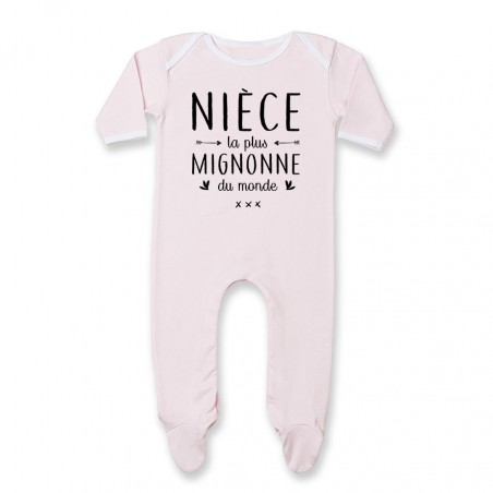 Pyjama bébé Nièce le plus mignon du monde