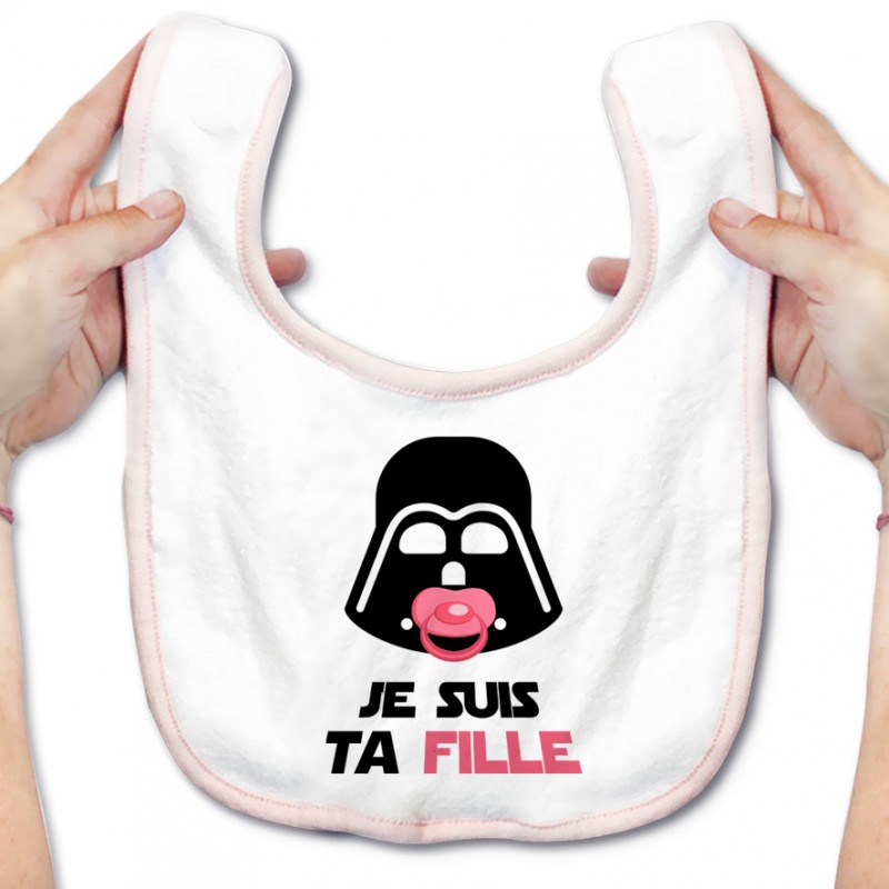 Bavoir bébé Je suis ta fille Bavoir bébé Je suis ta fille