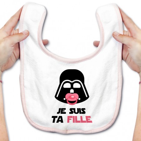 Bavoir bébé Je suis ta fille