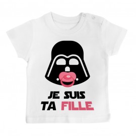 T-Shirt bébé Je suis ta fille