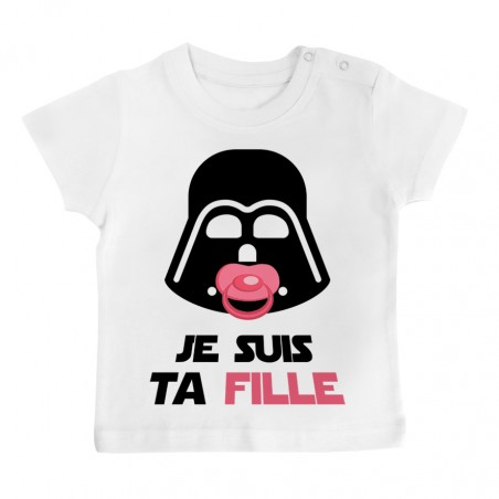 T-Shirt bébé Je suis ta fille