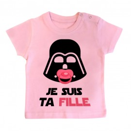 T-Shirt bébé Je suis ta fille