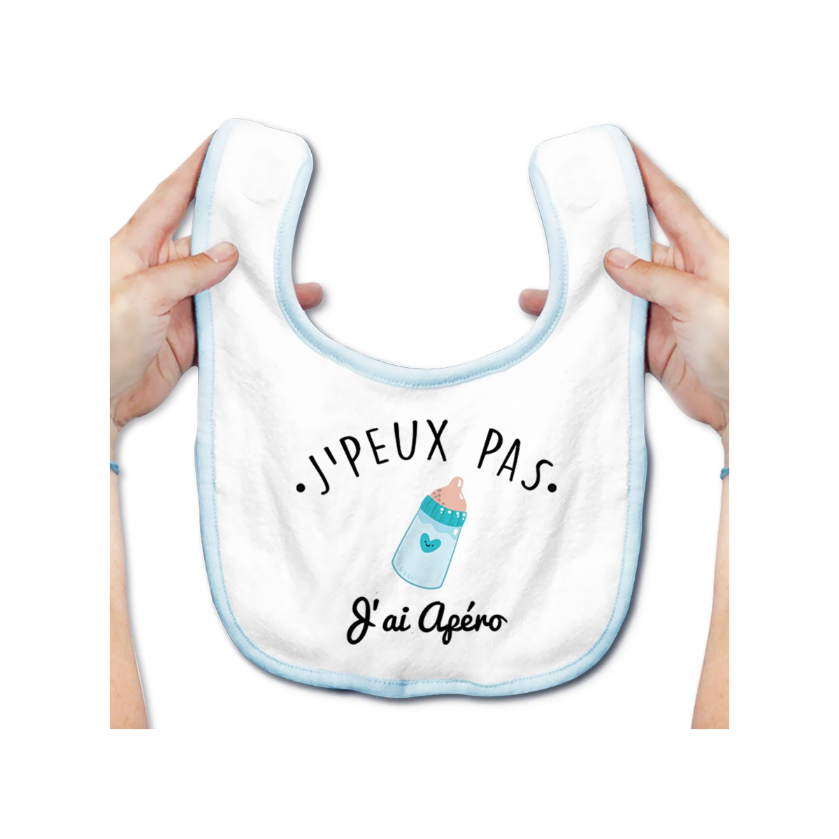 Bavoir bébé J'peux pas j'ai Apéro