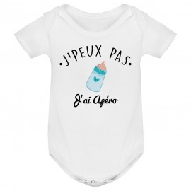 Body bébé J'peux pas j'ai Apéro