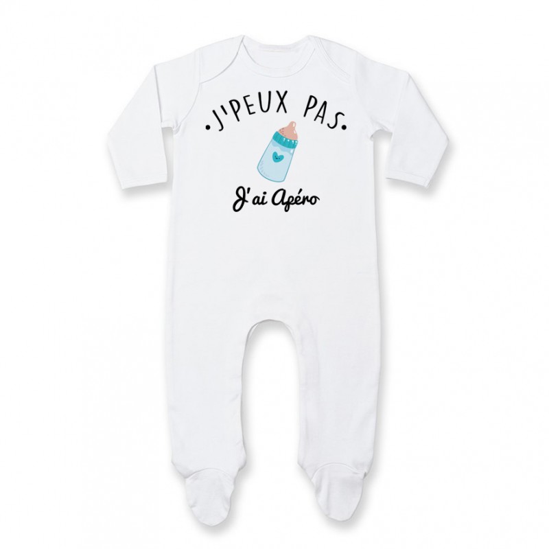 Pyjama bébé J'peux pas j'ai Apéro Pyjama bébé J'peux pas j'ai Apéro