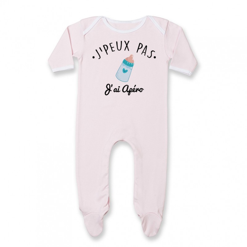 Pyjama bébé J'peux pas j'ai Apéro Pyjama bébé J'peux pas j'ai Apéro