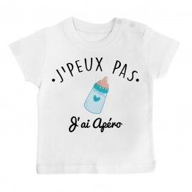 T-Shirt bébé J'peux pas j'ai Apéro