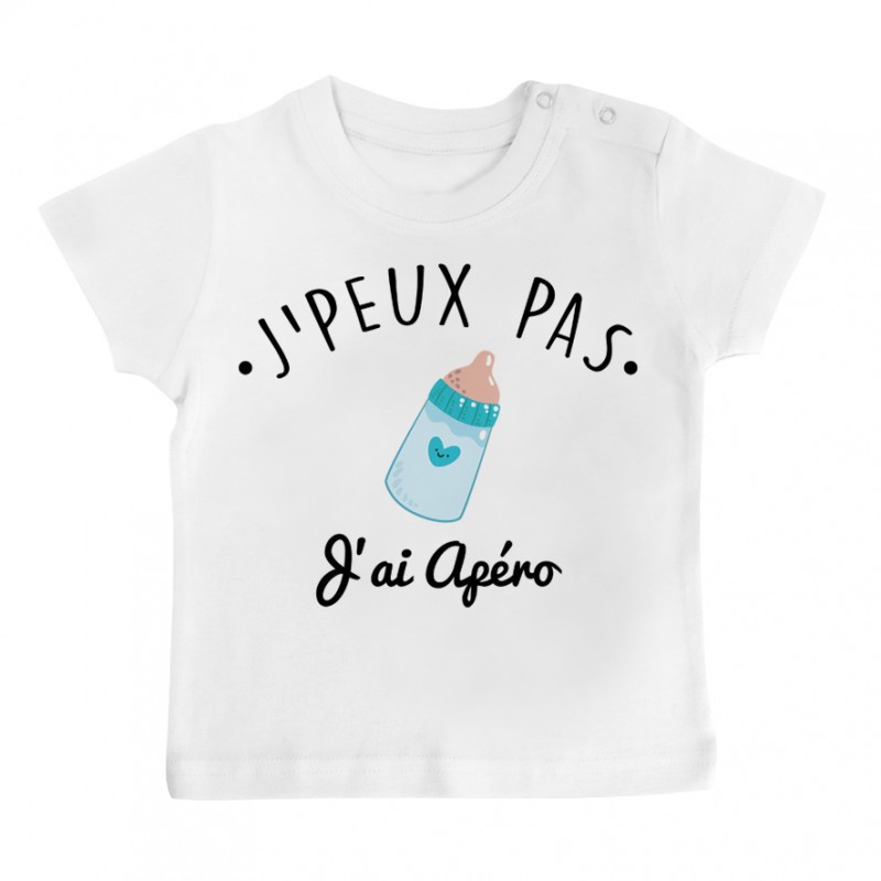 T-Shirt bébé J'peux pas j'ai Apéro T-Shirt bébé J'peux pas j'ai Apéro