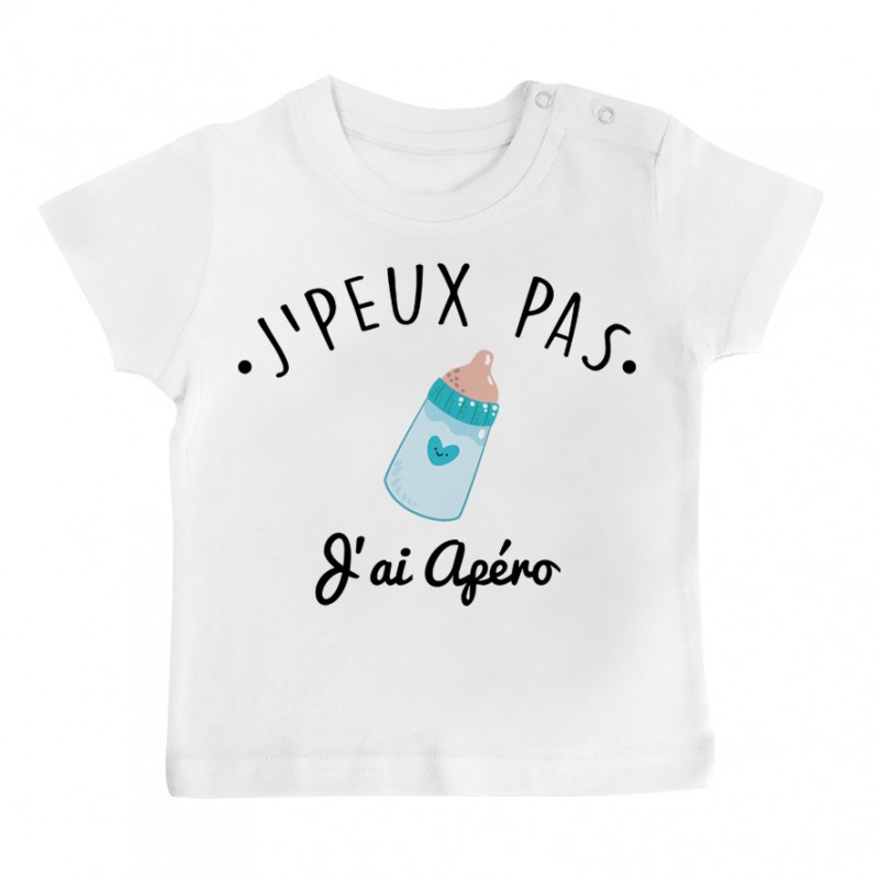 T-Shirt bébé J'peux pas j'ai Apéro