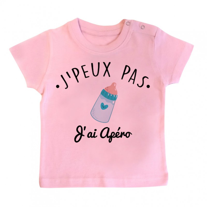 T-Shirt bébé J'peux pas j'ai Apéro