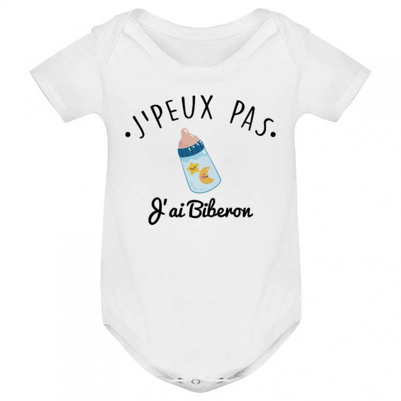 Body bébé J'peux pas j'ai Biberon