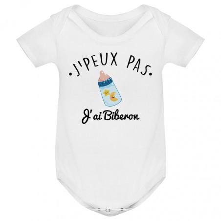 Body bébé J'peux pas j'ai Biberon