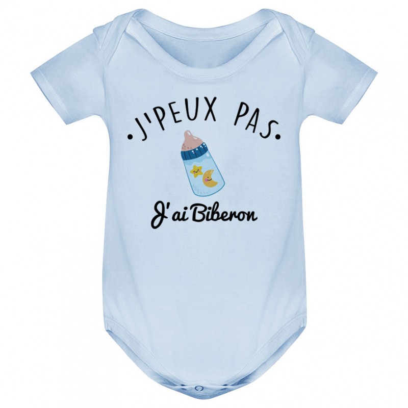 Body bébé J'peux pas j'ai Biberon Body bébé J'peux pas j'ai Biberon