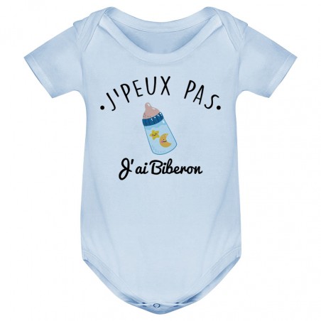 Body bébé J'peux pas j'ai Biberon