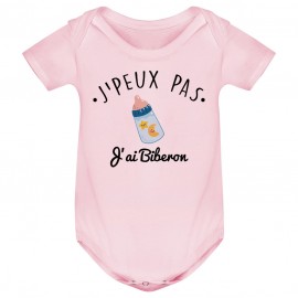 Body bébé J'peux pas j'ai Biberon
