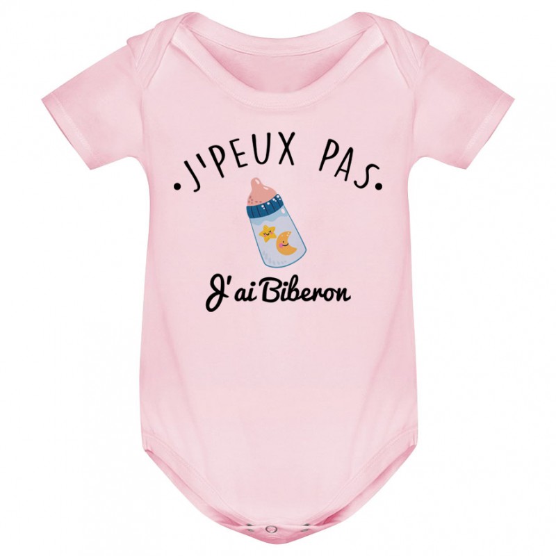 Body bébé J'peux pas j'ai Biberon Body bébé J'peux pas j'ai Biberon