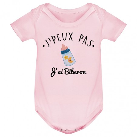 Body bébé J'peux pas j'ai Biberon